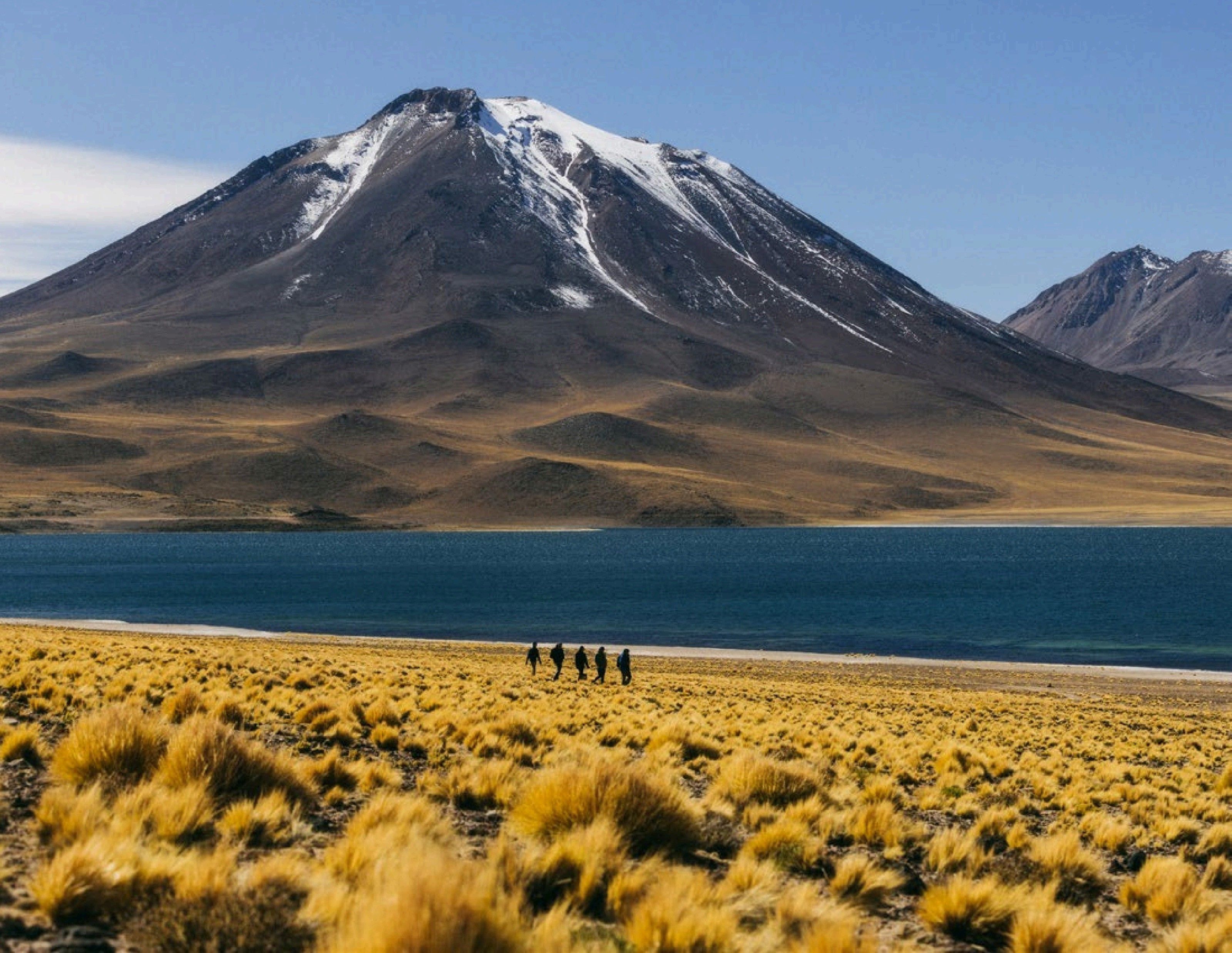 Lagoa altiplânica do Atacama